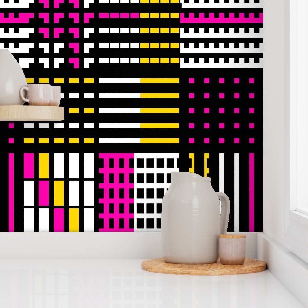 Grid 030 Fabric - Textile Design