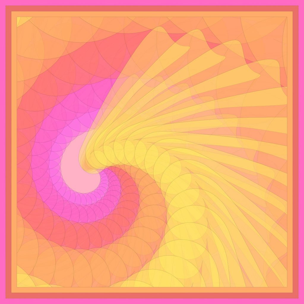 068 Sprightly Spiral Textile Design, Fabric Design