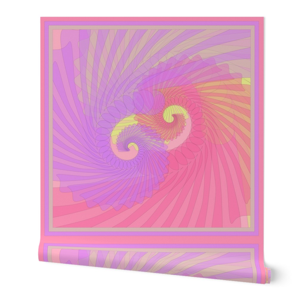 Yin Yang Spiral 066 Textile Design, Fabric Design