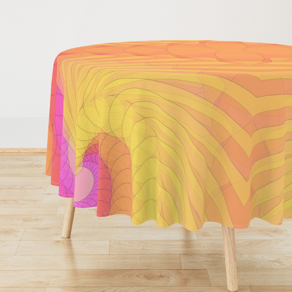 068 Sprightly Spiral Textile Design, Fabric Design