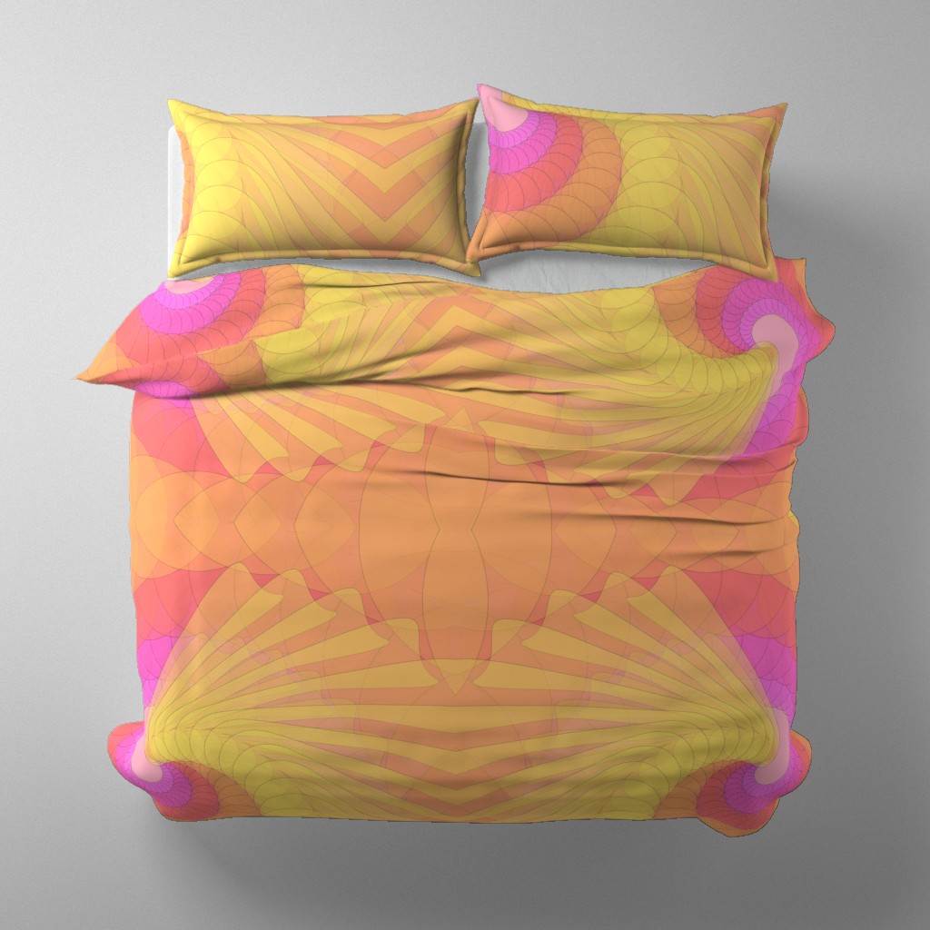 068 Sprightly Spiral Textile Design, Fabric Design