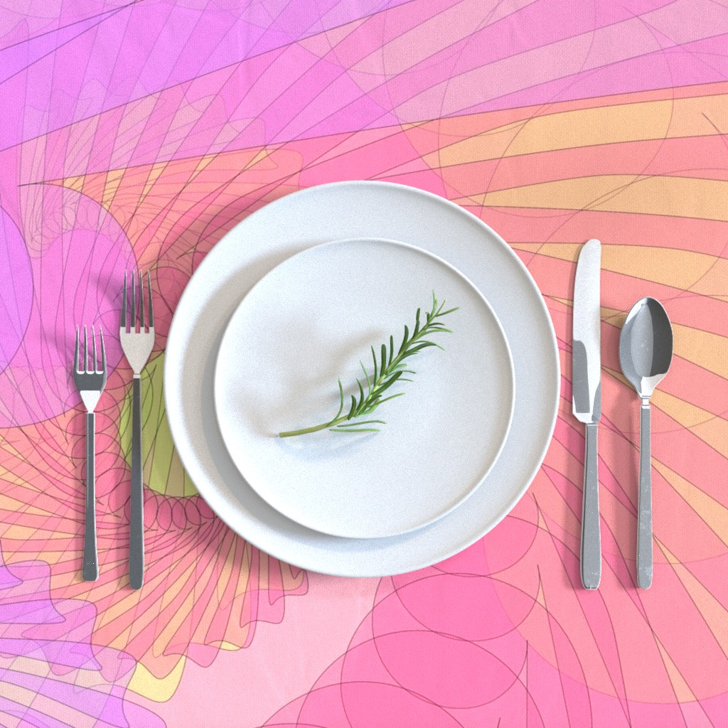 Yin Yang Spiral 066 Textile Design, Fabric Design