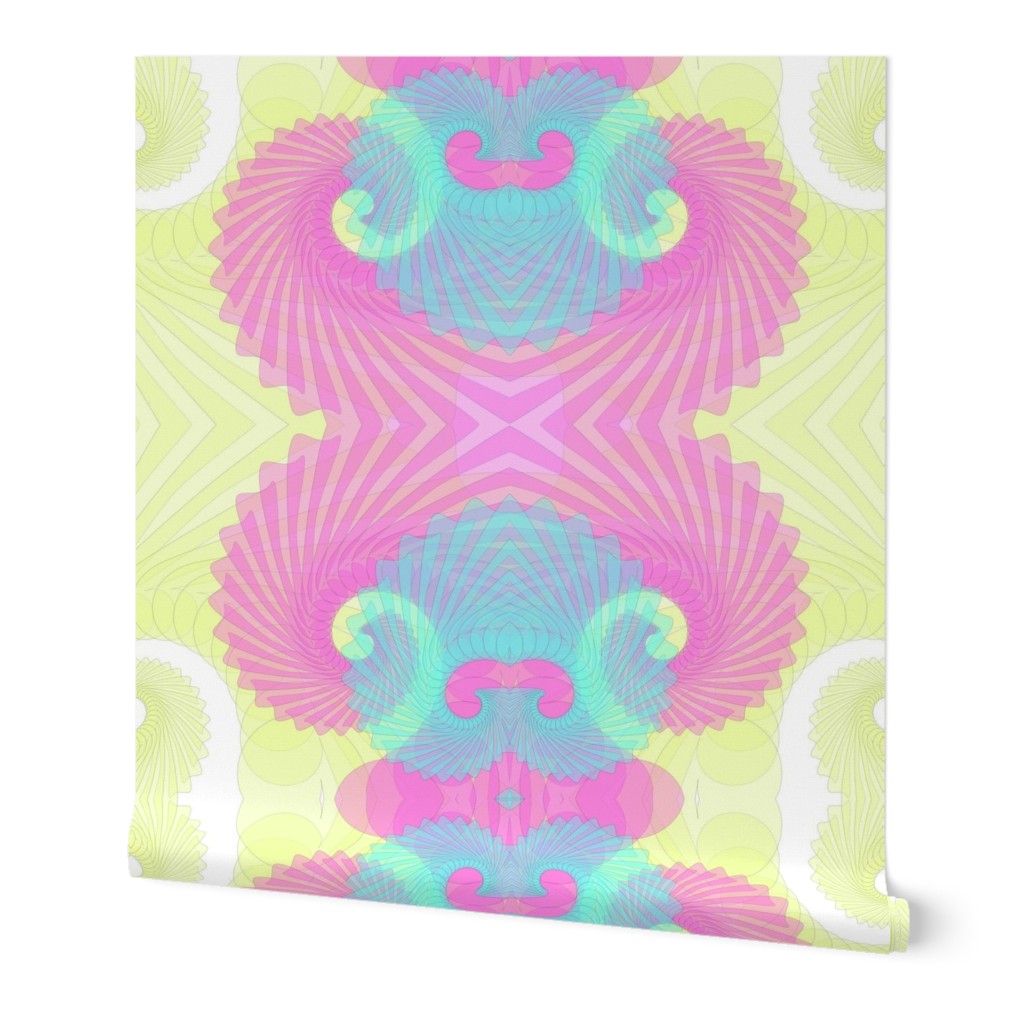 066 Overlapping Spirals Textile Design, Fabrics and Wallpapers